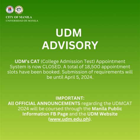 udm shs admission 2024 to 2025|Enrollment Update! Stay .
